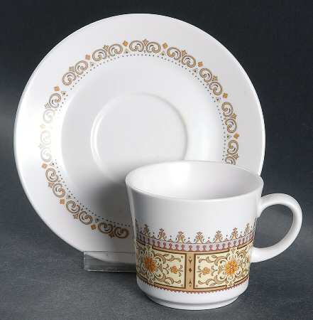 Provincial Flat Demitasse Cup & Saucer Set
