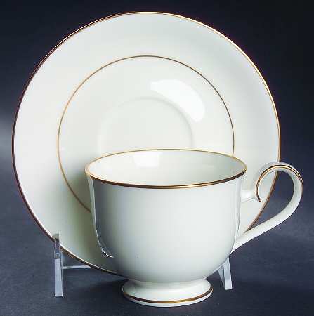 Purity Gold Footed Cup & Saucer Set