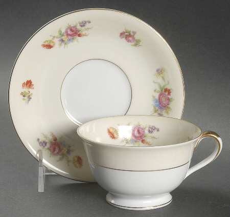 Queen Anne Footed Cup & Saucer Set