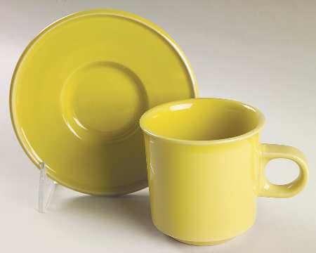Radiant Flat Cup & Saucer Set
