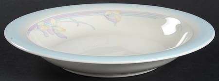 Rainbow End Rim Soup Bowl