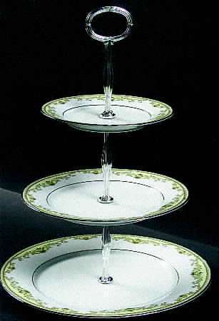 Raleigh 13 7/8"-14 1/4" 3-Tiered Serving Tray(DP,SP,BB) HC
