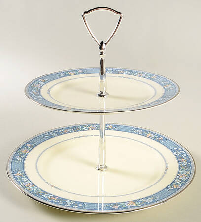 Randolph 2 Tiered Serving Tray (Dinner & Salad Plate)