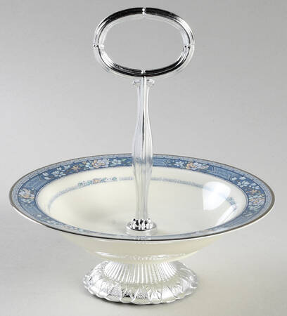 Randolph 6"-7" Handled Footed Nut Dish HC