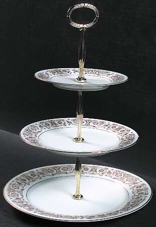 Raphael 13 7/8"-14 1/4" 3-Tiered Serving Tray(DP,SP,BB) HC