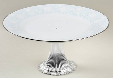 Ravel Cake Stand with 4"-5" Metal Pedestal  Hc