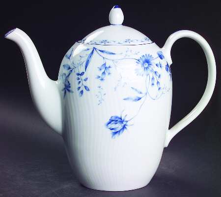 Regis Blue Tea/Coffee Pot & Lid