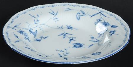 Regis Blue Large Rim Soup Bowl