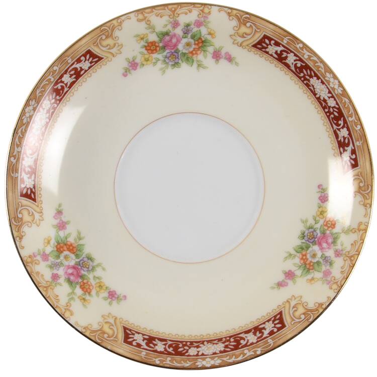 Redlace Saucer for Footed Cup