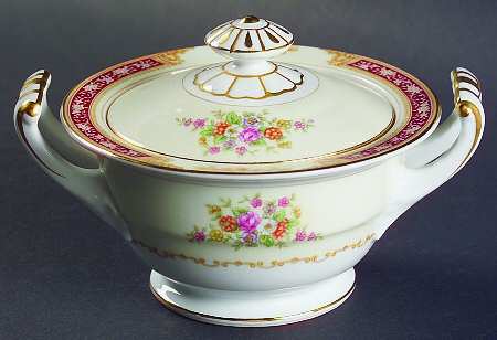 Redlace Sugar Bowl & Lid