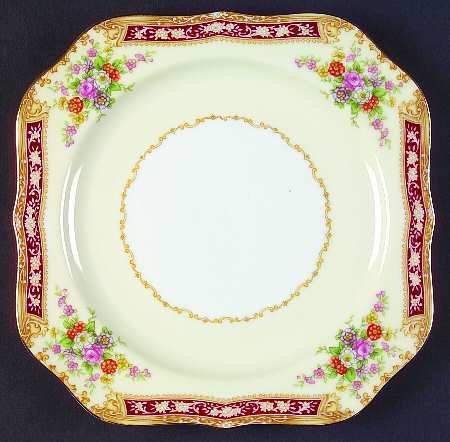 Redlace Square Salad Plate