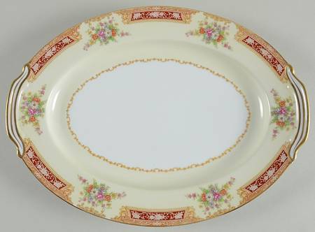 Redlace 11" Oval Serving Platter