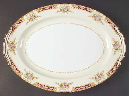Redlace 16" Oval Serving Platter