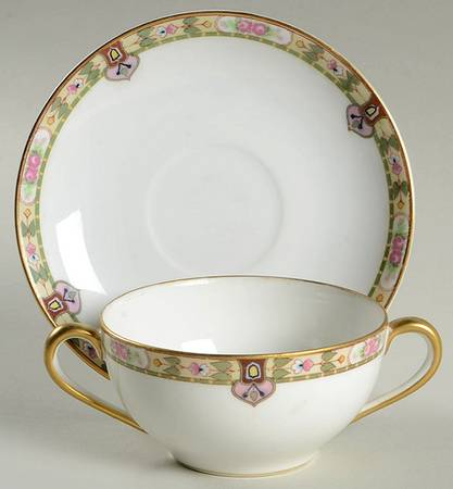Regina Flat Bouillon Cup & Saucer