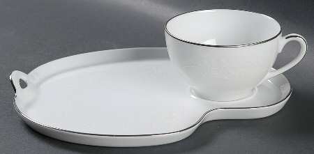 Reina (#6450Q) Snack Plate & Cup Set