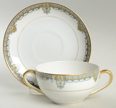 Reims Flat Bouillon Cup & Saucer