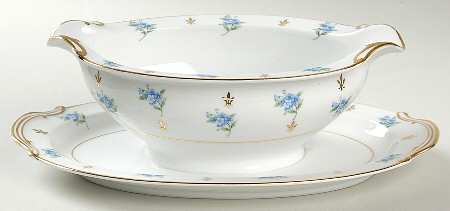 Remembrance Gravy Boat with Attached Underplate