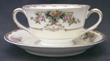 Renovia Footed Bouillon Cup & Saucer
