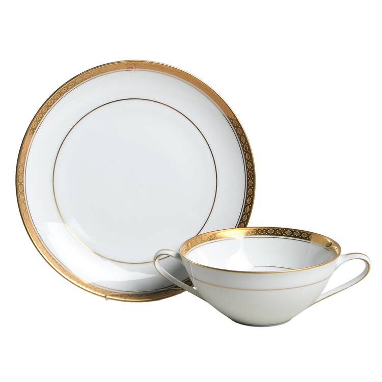 Richmond Flat Cream Soup Bowl & Saucer Set