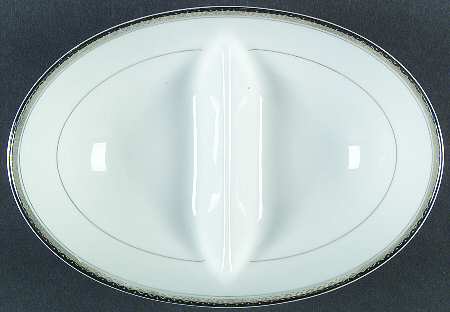 Richland 10" Oval Divided Vegetable Bowl