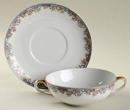 Richelieu Flat Cream Soup Bowl & Saucer Set