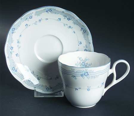 River James Flat Cup & Saucer Set