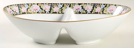 Rima 10" Oval Divided Vegetable Bowl