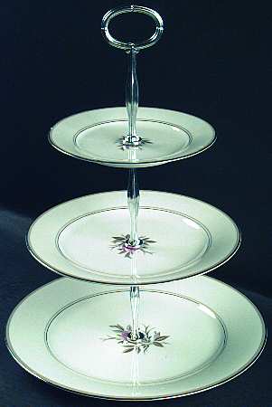Roanne 13 7/8"-14 1/4" 3-Tiered Serving Tray(DP,SP,BB) HC