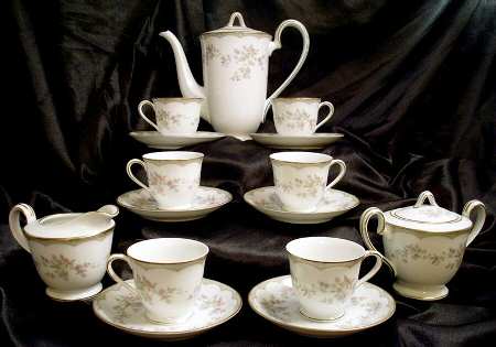 Roberta Footed Demitasse Cup & Saucer Set