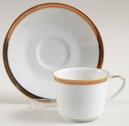 Royale Cafe Flat Demitasse Cup & Saucer Set