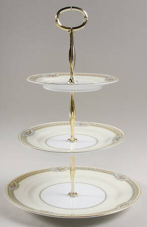 Rodista 13 7/8"-14 1/4" 3-Tiered Serving Tray(DP,SP,BB) HC
