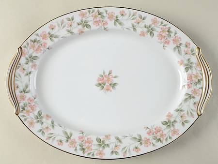 Rose Garden 13" Oval Serving Platter