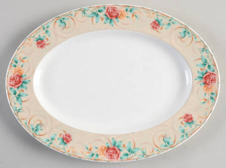 Rose Gate 12" Oval Serving Platter