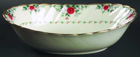 Rose Legend 10" Oval Vegetable Bowl