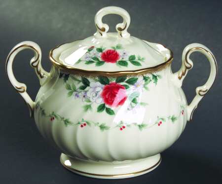 Rose Legend Sugar Bowl & Lid