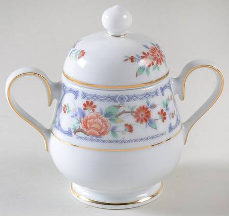 Romaine Sugar Bowl & Lid