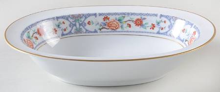 Romaine 10" Oval Vegetable Bowl