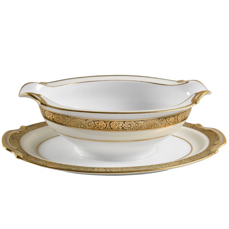 Romany Gravy Boat with Attached Underplate