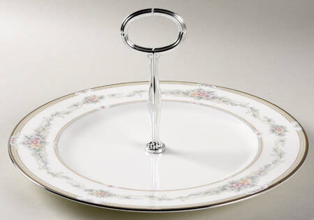 Rose Memento Round Serving Plate with Handle (DP)