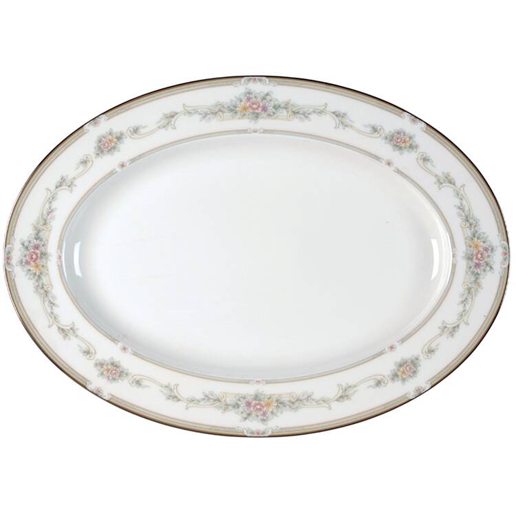 Rose Memento 16" Oval Serving Platter