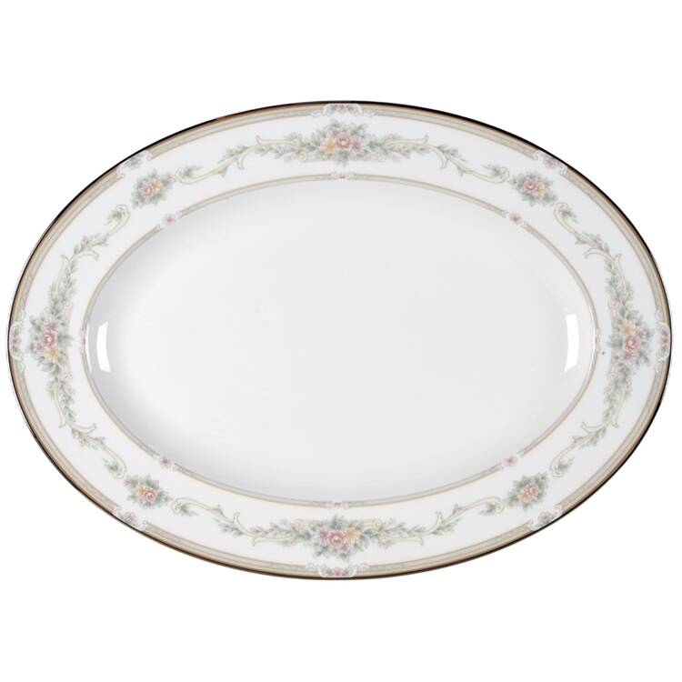 Rose Memento 14" Oval Serving Platter