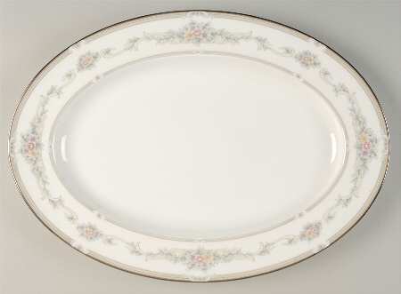 Rose Memento 16" Oval Serving Platter