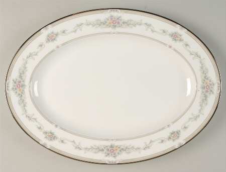 Rose Memento 14" Oval Serving Platter