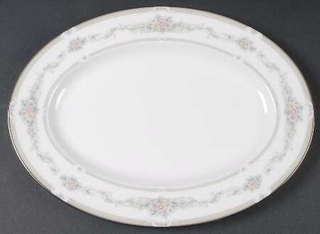 Rose Memento 12" Oval Serving Platter