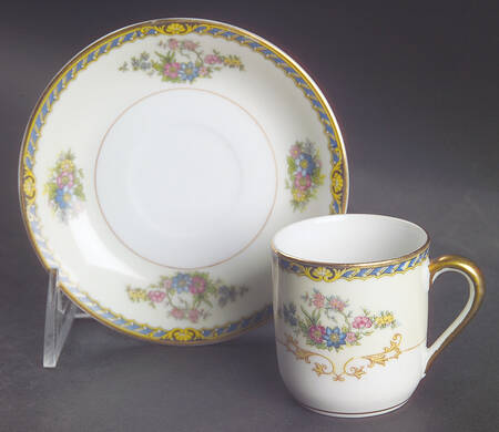 Romance Flat Demitasse Cup & Saucer Set