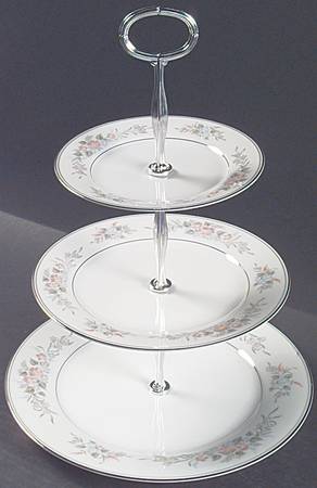 Romance 13 7/8"-14 1/4" 3-Tiered Serving Tray(DP,SP,BB) HC