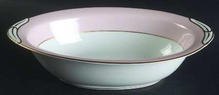 Royal Pink 10" Oval Vegetable Bowl