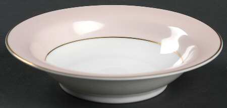 Royal Pink Rim Fruit/Dessert (Sauce) Bowl