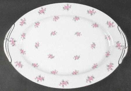 Rose Palace 16" Oval Serving Platter