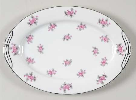 Rose Palace 12" Oval Serving Platter